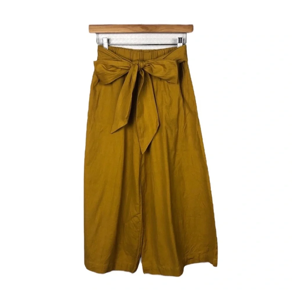 Par En Par | The Tie-Waist Culotte in Mustard XS - Picture 6 of 7